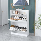 Schuhschrank mit 2 Klappschubladen