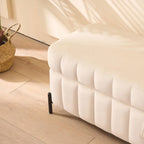 49.21Wide Velvet Storage Soft Bench for Living Room, Entryway and Bedroom