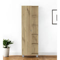62 Oak Wood Pantry Or Storage Closet - 20.1' X '62.2' X '8.5