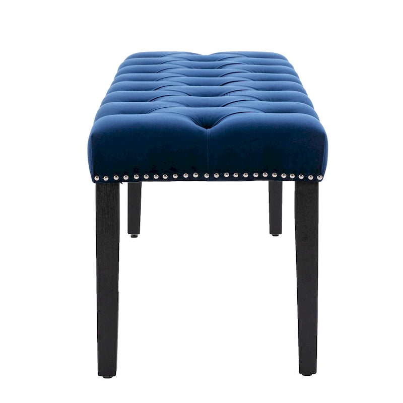Upholstered Tufted Bench Ottoman Accent Bench