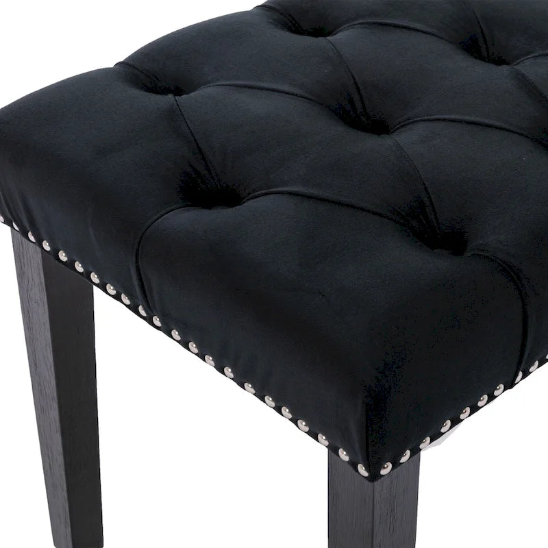 Upholstered Tufted Bench Ottoman Accent Bench