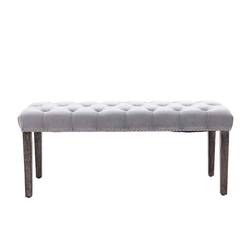Upholstered Tufted Bench Ottoman Accent Bench