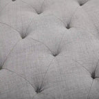 Simple Tufted Upholstered Ottoman Accent Bench with Soft Comfortable Cushion & Fashionable Modern Design