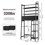 Aufbewahrungsschrank über der Toilette - 11.81D x 32.68W x 67.72H