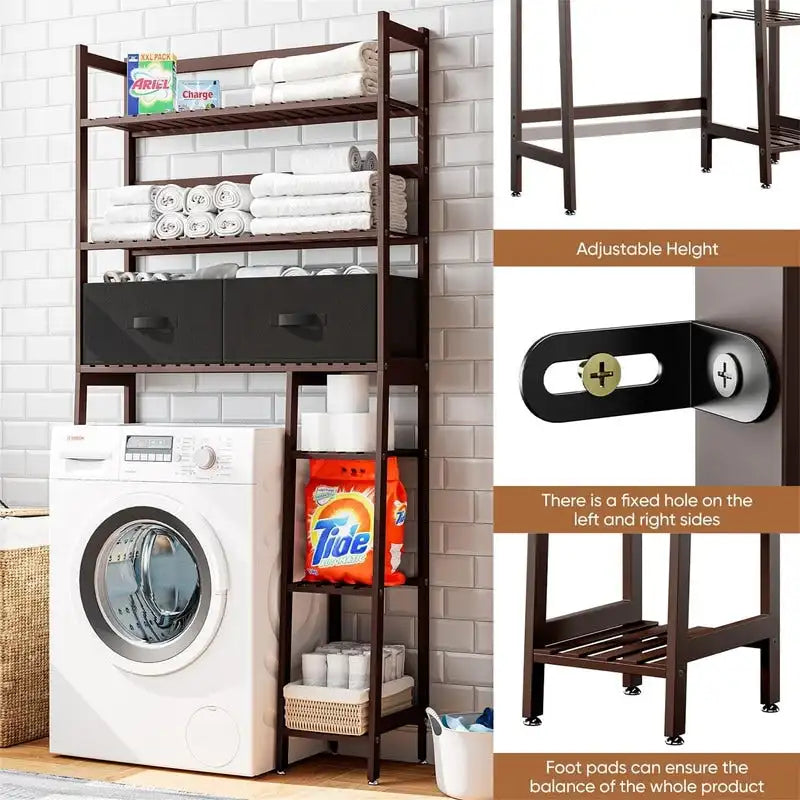 Over the Toilet Storage Cabinet - 11.81D x 32.68W x 67.72H