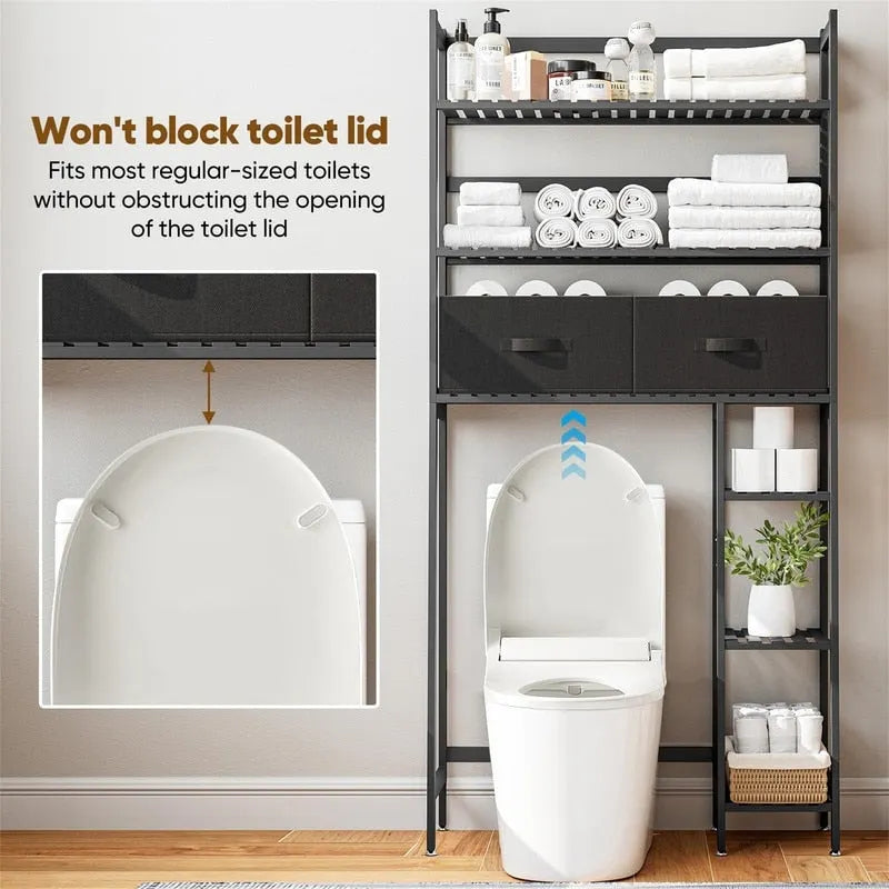 Over the Toilet Storage Cabinet - 11.81D x 32.68W x 67.72H