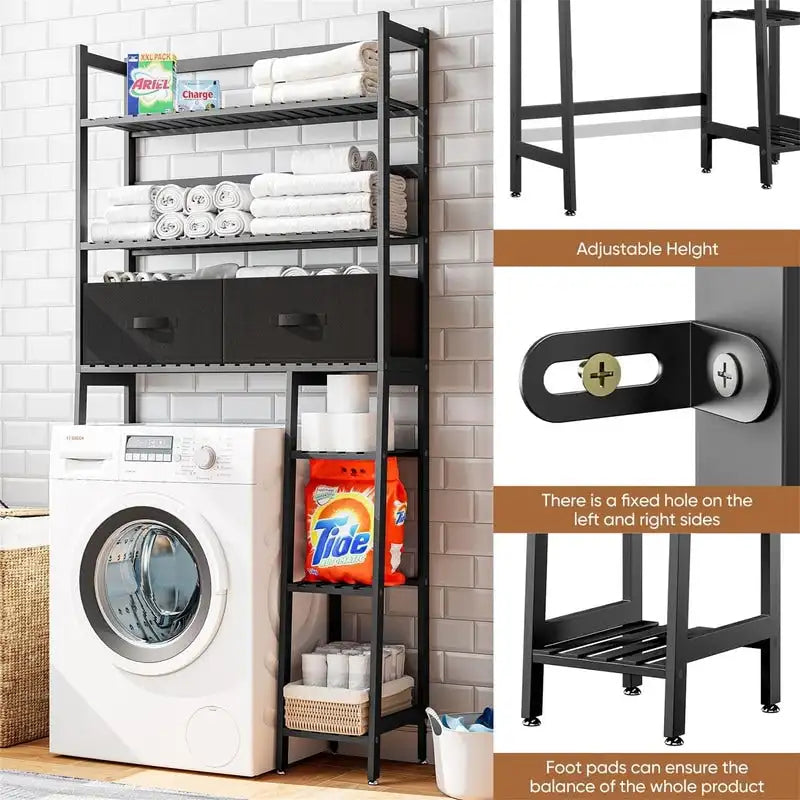 Over the Toilet Storage Cabinet - 11.81D x 32.68W x 67.72H