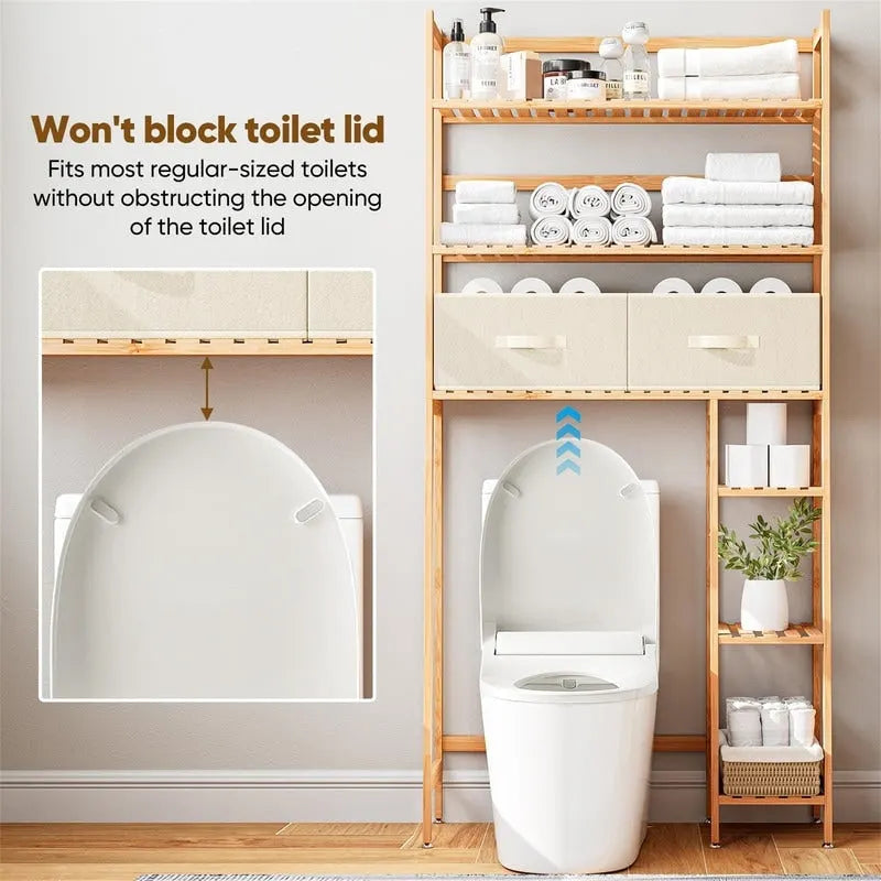 Over the Toilet Storage Cabinet - 11.81D x 32.68W x 67.72H