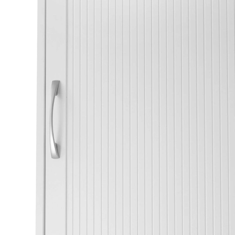 White Over-the-Toilet Cabinet with Adjustable Interior Shelf