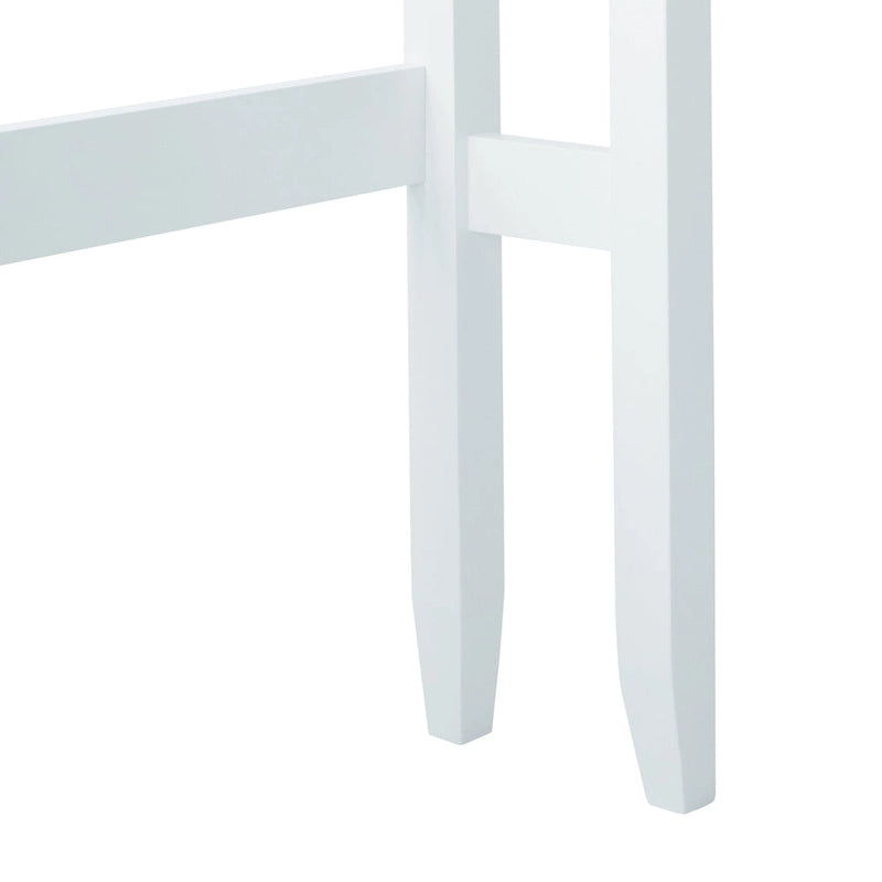 White Over-the-Toilet Cabinet with Adjustable Interior Shelf