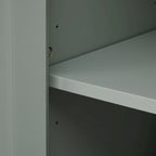 Tall Storage Cabinet with Two Drawers - N/A