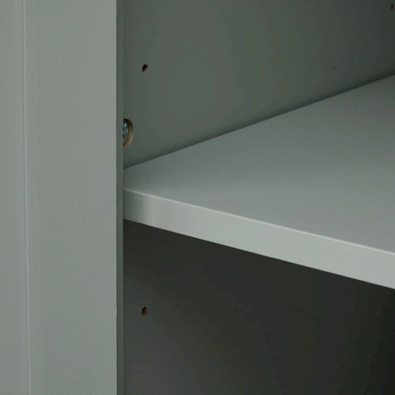 Tall Storage Cabinet with Two Drawers - N/A