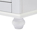 Tall Storage Cabinet with Two Drawers - N/A