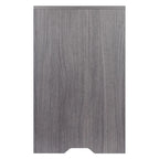 Charcoal 1-Drawer Storage Cabinet with Adjustable Shelf