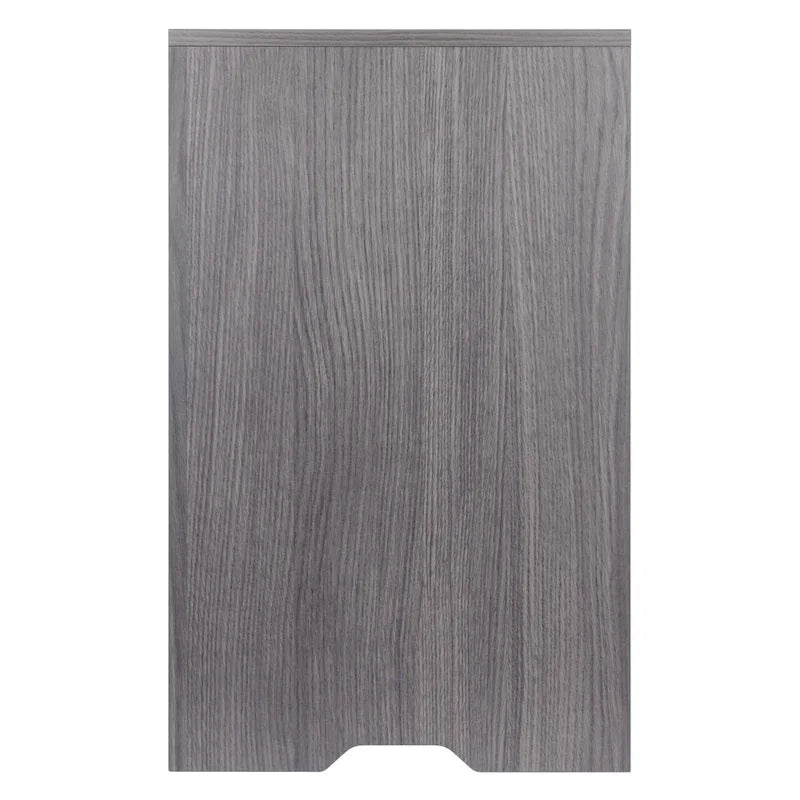 Charcoal 1-Drawer Storage Cabinet with Adjustable Shelf