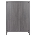 Charcoal 1-Drawer Storage Cabinet with Adjustable Shelf