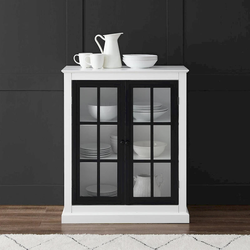 White Stackable Storage Pantry with Adjustable Shelves