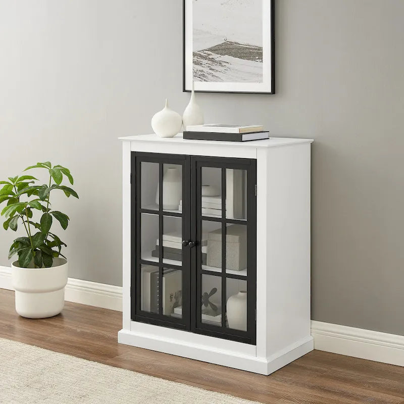White Stackable Storage Pantry with Adjustable Shelves