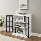 White Stackable Storage Pantry with Adjustable Shelves
