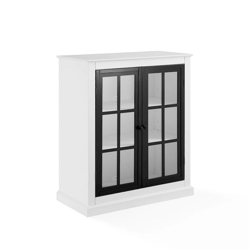 White Stackable Storage Pantry with Adjustable Shelves