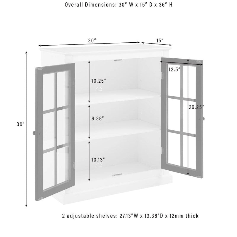 White Stackable Storage Pantry with Adjustable Shelves