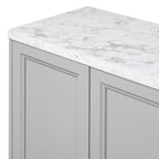 59.3-Inch Modern Four-Door MDF Sideboard with Marble Top