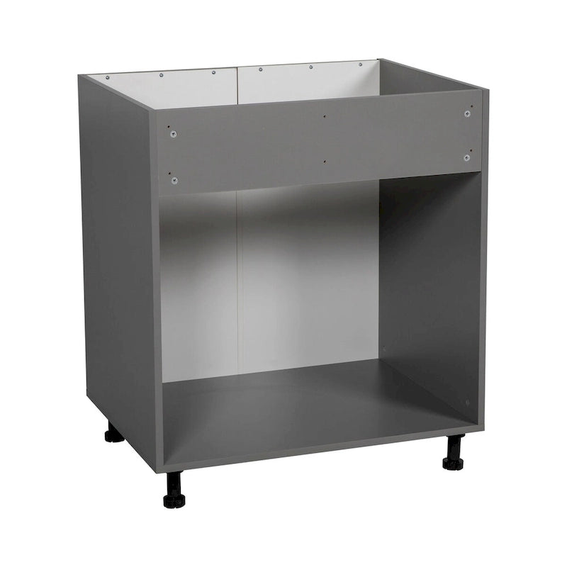 33 Sink Base Cabinets-High Double Door-Grey - 33 x 34 1/2 x 23 3/8