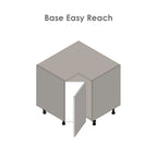 33 Sink Base Cabinets-High Double Door-Grey - 33 x 34 1/2 x 23 3/8