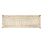 Solid Wood and Woven Rope Entryway Bench - 43.3L x 15.0W x 18.0H
