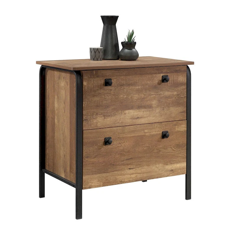 Station House Lateral File Etched Oak