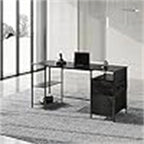 Desks with Drawers and Shelves - 21.65D x 59.06W x 29.13H