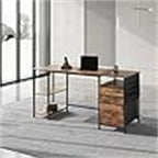Desks with Drawers and Shelves - 21.65D x 59.06W x 29.13H