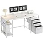 Desks with Drawers and Shelves - 21.65D x 59.06W x 29.13H