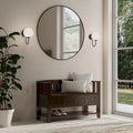 SOLID WOOD 48 inch Wide Transitional Entryway Storage Bench in Brunette Brown - 17 D x 48 W x 27.2 H