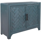 40-Inch Accent Cabinet with Unique Doors and One Adjustable Shelf
