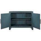 40-Inch Accent Cabinet with Unique Doors and One Adjustable Shelf