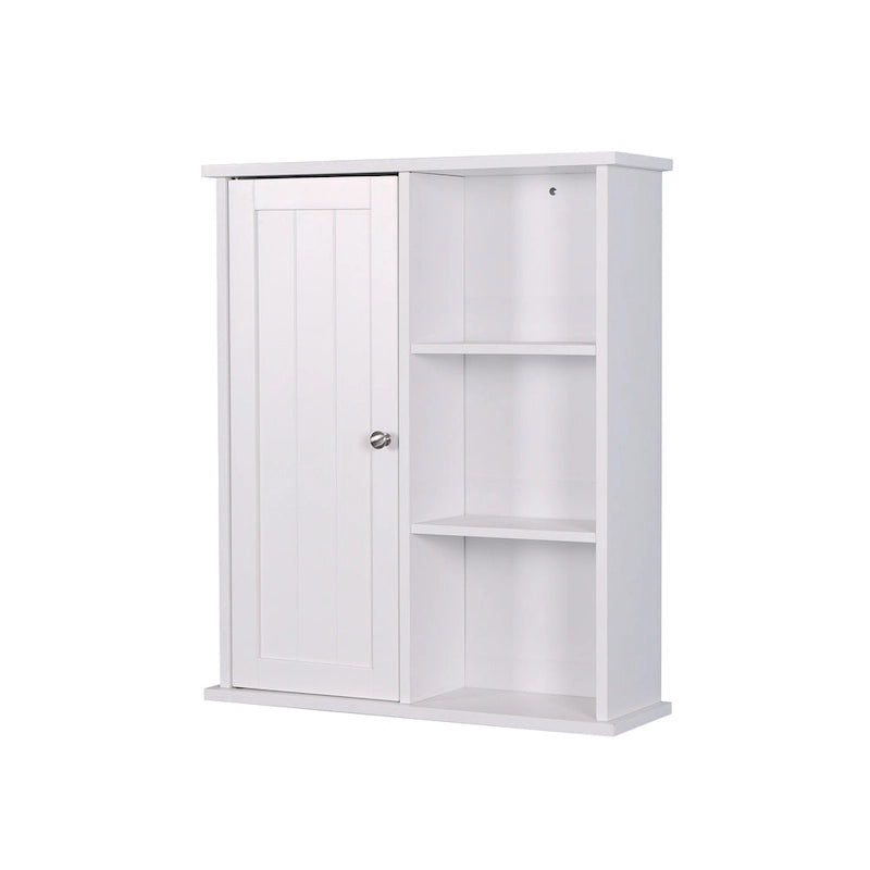 Wall-Mounted MDF Medicine Cabinet with Adjustable Shelf