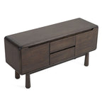 Modern Dark Acacia-Finished Buffet with Storage Drawers