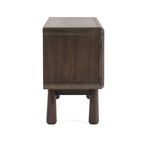 Modern Dark Acacia-Finished Buffet with Storage Drawers