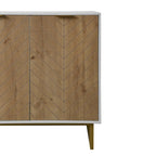 White and Gold Storage Cabinet