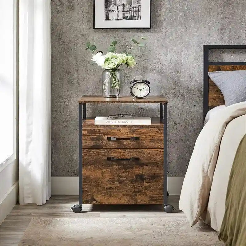 Mobile Filing Cabinet with Wheels