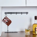 Coffee Bar Cabinet Kitchen Buffet with Storage Adjustable Shelves and Lighting