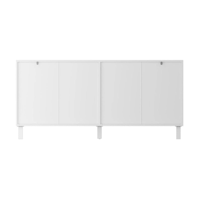 Buffet Storage Cabinet with Pine Leg and Adjustable Interior Sideboard - 63