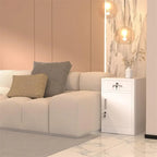 Metal Storage Cabinet with Lockable Drawer Door