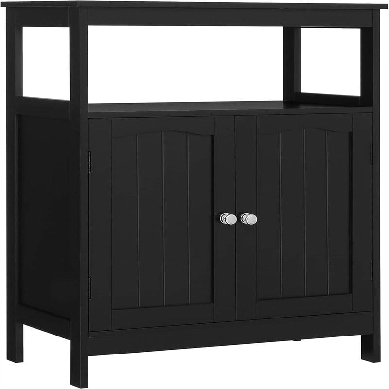 White MDF Bathroom Cabinet with Adjustable Shelf
