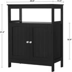 White MDF Bathroom Cabinet with Adjustable Shelf