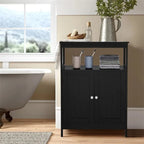 White MDF Bathroom Cabinet with Adjustable Shelf