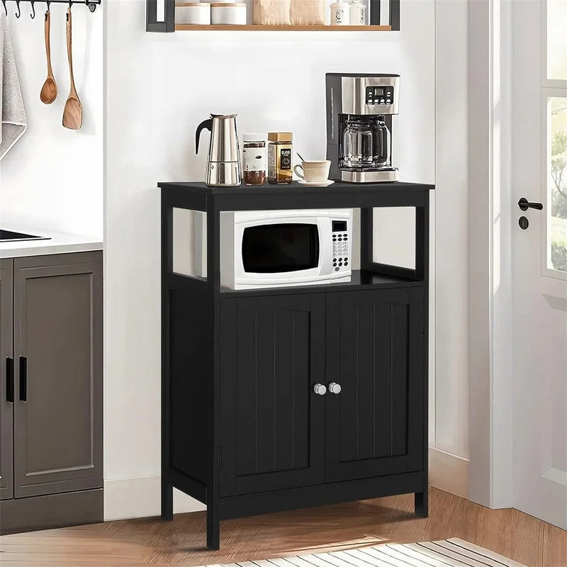 White MDF Bathroom Cabinet with Adjustable Shelf