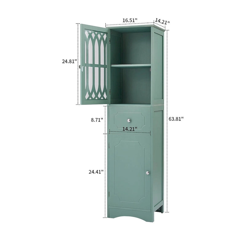 Modern Stylish Wooden Bathroom Cabinet with an Acrylic Cabinet Door Panel