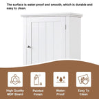 Tall Bathroom Storage Cabinet Freestanding Storage Cabinet with Drawer and Adjustable Shelf